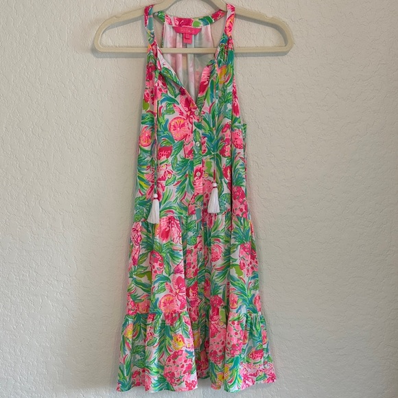 Lilly Pulitzer Carolane Lileeze Halter Swing Dress Size XXS - Picture 2 of 5